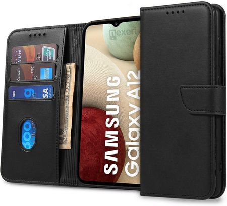 Nexeri Etui Samsung Galaxy A12 Wallet Czarne