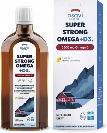Osavi Strong Omega 3 D3 3500 Mg Cytryna 250ml