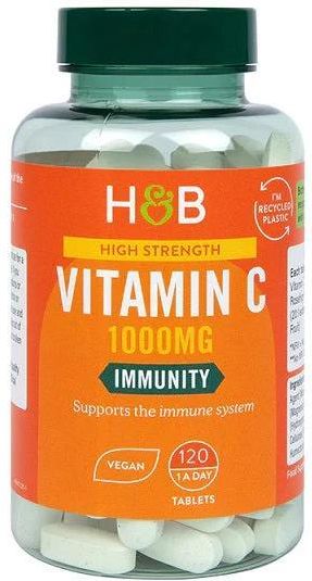 Holland & Barrett High Strength Vitamin C 1000Mg 120 Tabl - Opinie i ceny na Ceneo.pl