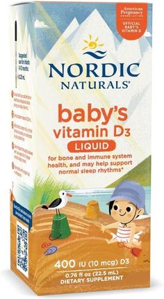 Nordic naturals witamina d3 400 iu dla niemowląt 22,5 ml