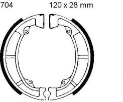 Zdjęcie Ebc Szczęki Hamulcowe 704 Do Kawasaki Kdx 175 A Ke 125 D F Kl 250 Klx Kx - Nowa Sól