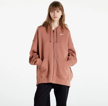 Nike NSW Essentials Women's Fleece Full-Zip Hoodie Mineral Clay/ White -  Ceny i opinie - Ceneo.pl