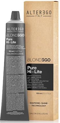 Alter Ego Blondego Pure Hi Lite Krem Rozjaśniający Do 3 Tonów 150 ml