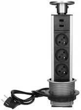 Zdjęcie Orno Gniazdo 1,8M 3X2P+Z 2Xusb - Żywiec