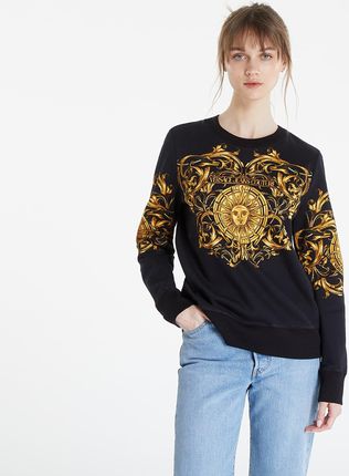 Versace Jeans Couture Felpa Panel Baroque Sun Sweatshirt Black/ Gold