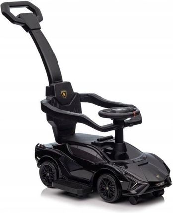 Lean Cars Jeździk Autko Dla Dzieci 3W1 Pchacz Lamborghini Czarny