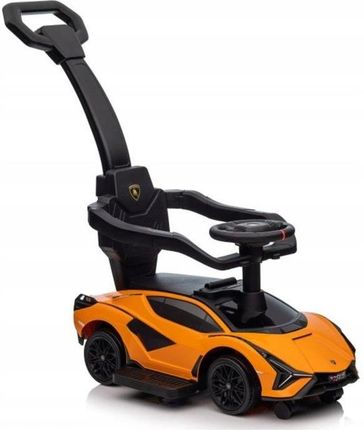 Lean Cars Jeździk Autko Dla Dzieci 3W1 Pchacz Lamborghini Pomarańczowy
