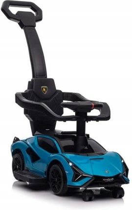 Lean Sport Jeździk Autko Dla Dzieci 3W1 Pchacz Lamborghini Niebieski