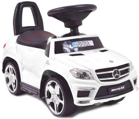 Super-Toys Mercedes Gl63 Amg Jeździk, Pchacz Miękkie Koła Siedzenie /1578Basic Biały
