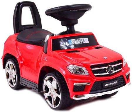 Super-Toys Mercedes Gl63 Amg Jeździk Pchacz Miękkie Koła Siedzenie /1578Basic Czerwony