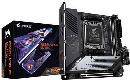 Gigabyte B650I AORUS ULTRA Płyta główna - AMD B650 - AMD AM5 socket - DDR5 RAM - Mini-ITX (B650IAORUSULTRA)
