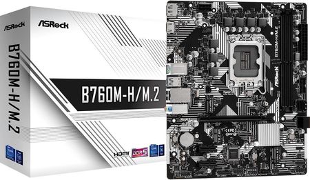 Asrock Płyta główna B760M-H/M.2 s1700 2DDR5 DP/HDMI mATX (B760MHM2)