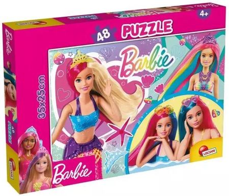 Lisciani Puzzle Dwustronne 48 Barbie Feeling Magical