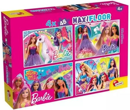 Lisciani Puzzle Dwustronne Maxi 4x48 Barbie