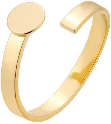 Złoty geometryczny pierścionek
