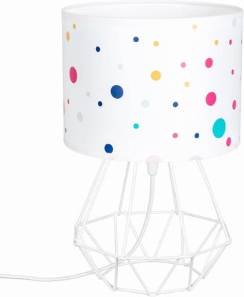 Lampa stołowa dla dzieci w kolorowe kropki