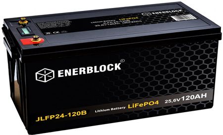 Enerblock JLFP Lithium Energy 24V 120Ah LiFePO4 BMS Bluetooth Akumulator