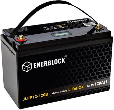 Enerblock JLFP Lithium Energy 12V 120Ah LiFePO4 BMS Bluetooth Akumulator