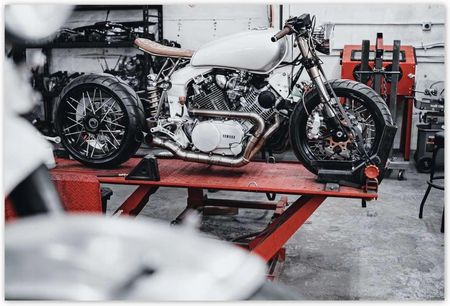 ZeSmakiem Yamaha Motocykl Garaż 104x70