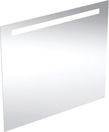 GEBERIT Option Basic Square Podświetlane lustro, B80cm, H70cm, T3.2cm, oświetlenie u góry, Aluminium anodyzowane 502807001
