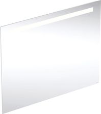 GEBERIT Option Basic Square Podświetlane lustro, B90cm, H70cm, T3.2cm, oświetlenie u góry, Aluminium anodyzowane 502808001