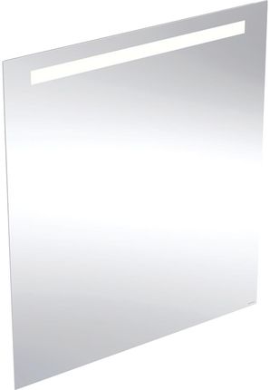 GEBERIT Option Basic Square Podświetlane lustro, B80cm, H90cm, T3.2cm, oświetlenie u góry, Aluminium anodyzowane 502813001
