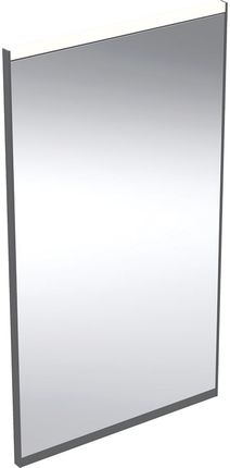GEBERIT Option Plus Square Podświetlane lustro, B40cm, H70cm, T3.2cm, z bezpośrednim i pośrednim oświetleniem, czarny mat, Aluminium anodyzowane 50278
