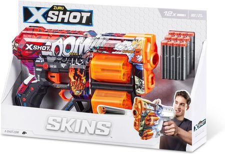 X-Shot Wyrzutnia Skins Dread (12 Strzałek) Wzór A