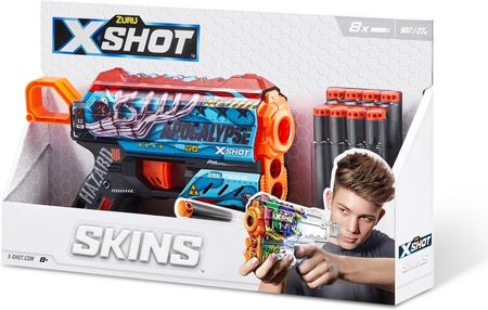 X-Shot Wyrzutnia Wzór G Skins-Flux (8 Strzałek)