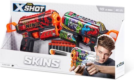 X-Shot Zestaw Wyrzutni Skins Flux 16 Strzałek