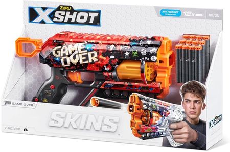 X-Shot Wyrzutnia Skins Griefer Game Over 12 Strzałek