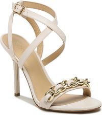 MK Suri Knotted Metallic Leather Sandal Pale Gold Michael Kors