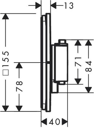 Hansgrohe Showerselect Comfort E Brąz Szczotkowany 15571140 - zdjęcie 2