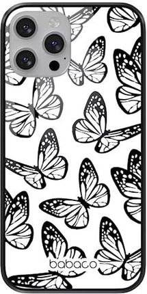 BABACO ERT GROUP custodia per cellulare per Apple Iphone 13 PRO MAX originale e con licenza ufficiale, modello Flowers 005 adattato alla forma dello smartphone, parzialmente trasparente