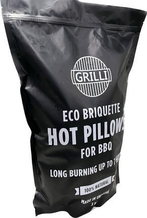 Grilli Eko Brykiet Z Węgla Drzewnego Do 7 Godzin Palenia 3kg Hot Pillows (777777)