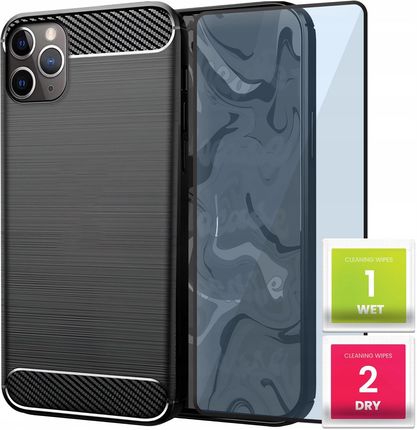 Hello Case Etui Pancerne Karbon Do Iphone 11 Pro Max Szkło