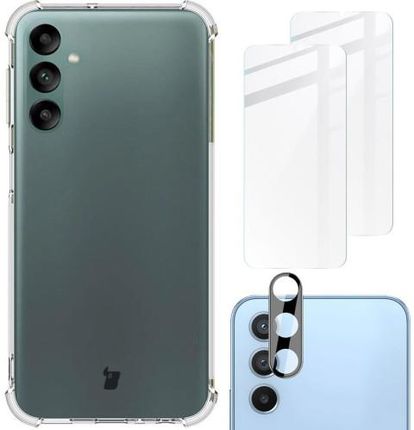Bizon Etui 2X Szkło Obiektyw Case Clear Pack Do Samsung Galaxy A24 Przezroczyste