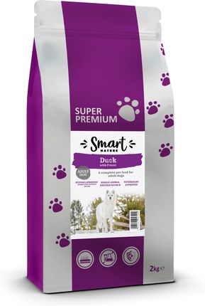Smart Nature Dog Hypoallergenic Duck 12kg karma dla psa bez zbóż z mięsa kaczki, bez kurczaka Veterinary Approved
