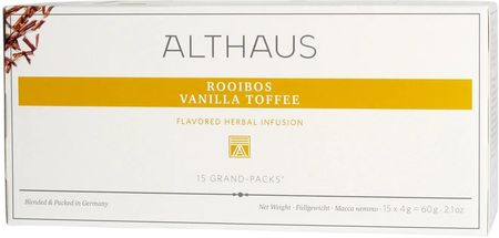 Althaus - Rooibos Vanilla Toffee Grand Pack - Herbata 15 dużych saszetek