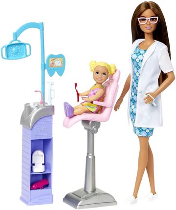 Barbie Kariera Dentystka Zestaw z lalką i akcesoriami HKT70