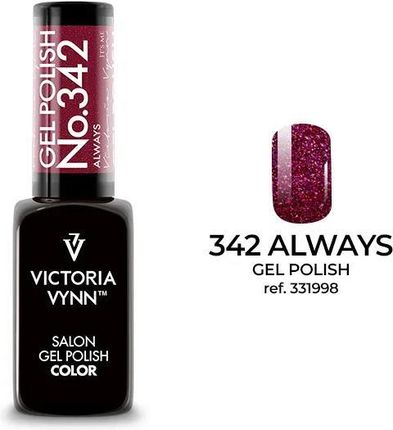 Lakier hybrydowy Gel Polish Color Victoria Vynn 342 Always 8 ml Magenta Forever