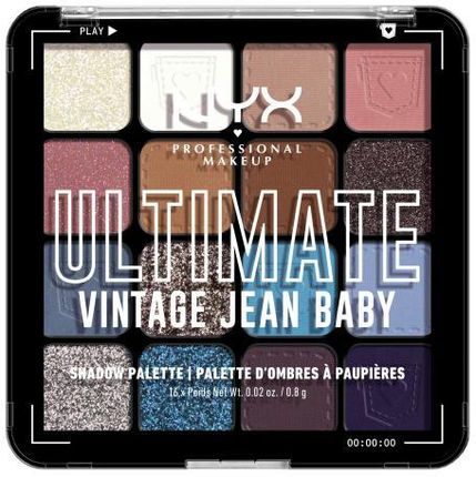 NYX Professional Makeup Ultimate cienie do powiek 13,28 g dla kobiet 02 Vintage Jean Baby