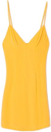 Cropp - Żółta sukienka na ramiączkach - Pomarańczowy