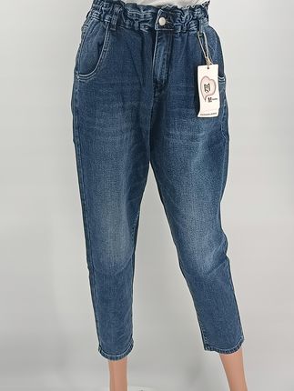 Spodnie Slouchy Jeans Blue damskie jeansy S 36