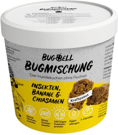 Bugbell Bugmix Dorosłe Owady Banan I Nasiona Chia 4X100G