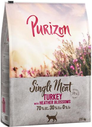 Purizon Single Meat Indyk Z Kwiatami Wrzosu 2,5kg