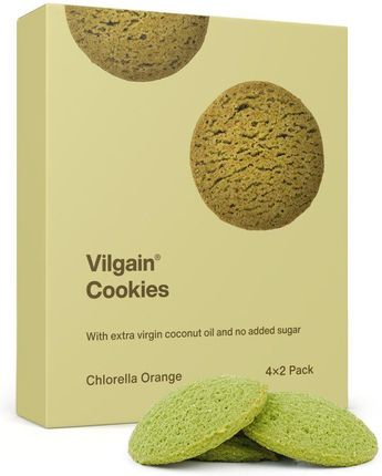 Vilgain Cookies Bio Chlorella I Pomarańcza 135g 4x2 Herbatniki