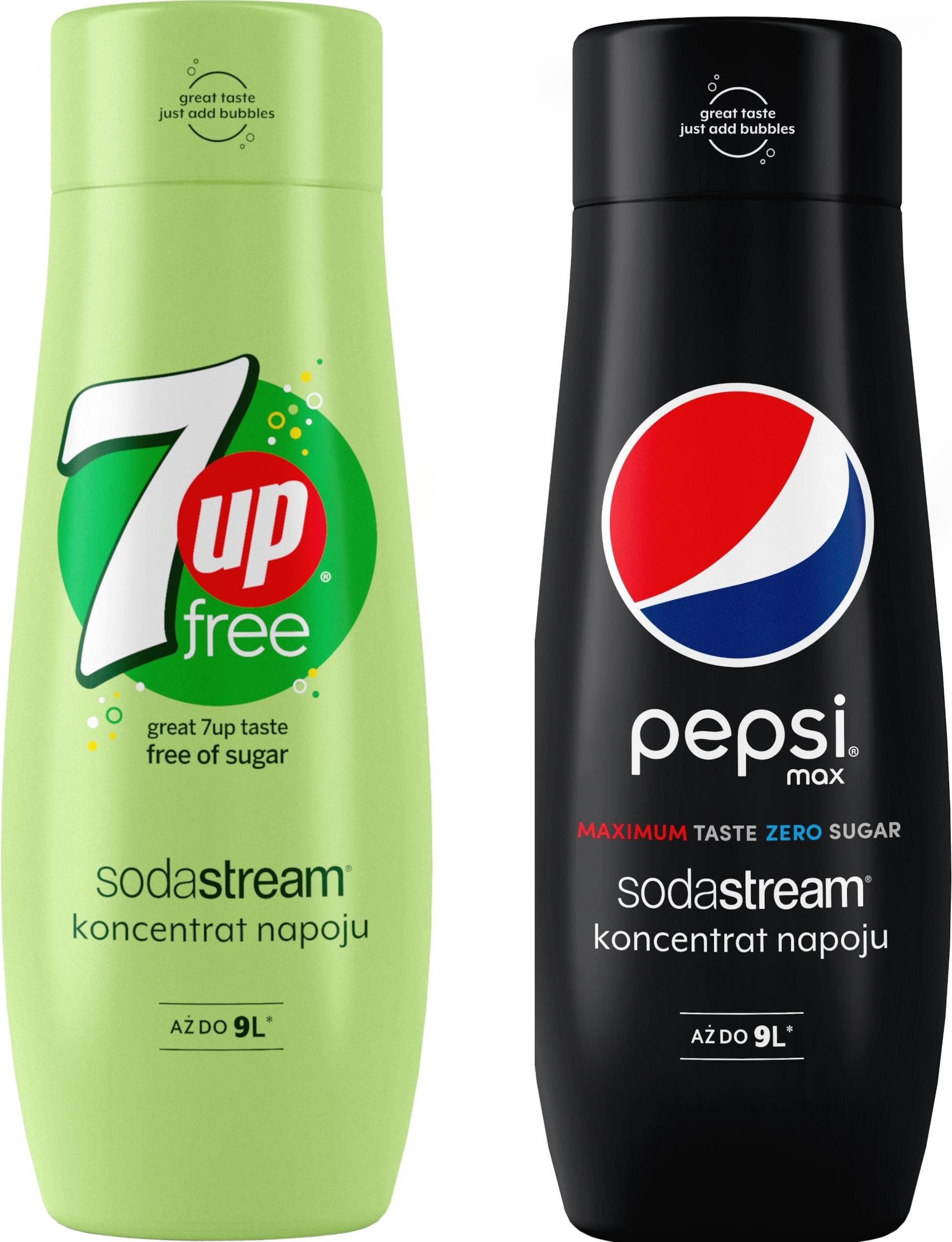 4x SYROP 7UP PEPSI MIRINDA PEPSI MAX SODASTREAM 