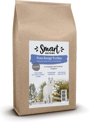 Smart Nature Puppy Free Range Turkey 65% Mięsa Indyk Z Wolnego Wybiegu I Wieprzowina Kolagen Na Stawy Bez Zbóż 2Kg