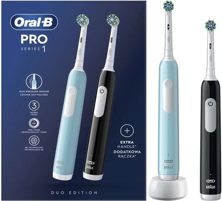 Szczoteczka elektryczna Oral-B Pro Series 1 Duo Blue & Black